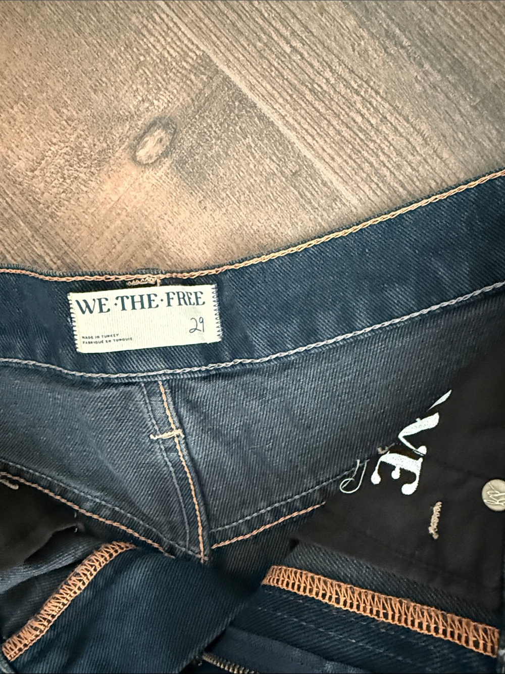 We The Free High-Rise Dark Blue Women's Jeans - Picture 2 of 5